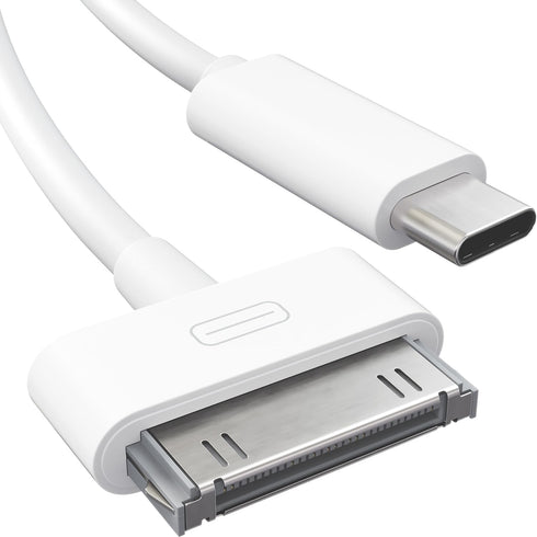 30-Pin to USB C Adapter Cable for iPhone, iPad, iPod – 3ft Charging Cable from USB C to Dock Connector for iPhone 4S/4