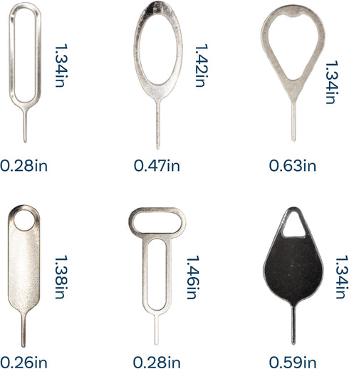 MMOBIEL 16 x Universal SIM Card Removal Tool SIM Ejector Pin Compatible with All Smartphones - iPhone, Samsung, Xiaomi