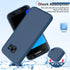 LeYi Samsung S7 Case with 2 Pack Tempered Glass Screen Protector, Liquid Silicone Slim Rubber Cover, Blue