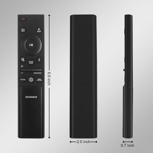 Replacement AH81-15047A Remote Control for Samsung Sound bar Speaker HW-Q990B/ZA HW-Q800B/ZA HW-Q700B/ZA HW-Q910B/ZA HW-B550 HW-B63C HW-B57C Home Audio Sound Bar Speaker
