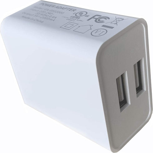Wall Charger, USB Adapter, SUPWISER 2 Pack 10W Dual Port Quick Charger Plug Cube for iPad iPhone, Samsung Galaxy