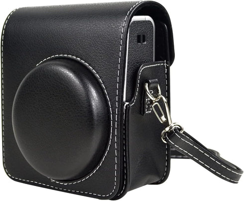 Rieibi Protective Case for Fujifilm Instax Mini 40, PU Leather Bag Cover with Strap for Instant Camera