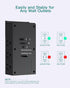 Addtam Multi Plug Outlet Surge Protector Wall Mount with 12 Outlet Extender, 3 USB Ports, Black Power Strip