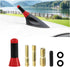 Ywdiml Car Short Antenna, Carbon Fiber Vehicle Radio Reception Antennas Kit with Screws