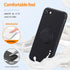 for iPhone 11 Case,with 360°Rotatable Ring Holder Kickstand & Strap Lanyard Premium Liquid Silicone Slim Anti-Scratch Shockproof Protective Case for iPhone 11,White 2.104