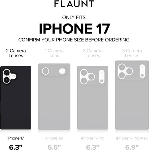 FLAUNT 17 Official Square Protective Case - Compatible with iPhone - Compatible with MagSafe & Wireless Charging