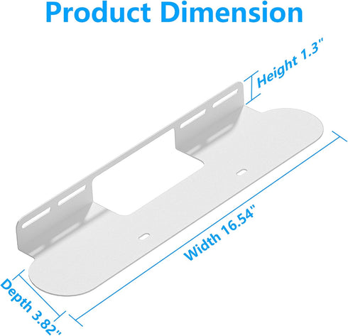 Soundbar Mount for Sonos Beam, Wall Mount Bracket Compatible with Sonos Beam Sound Bar, White