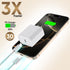 UCCRIE iPhone17/16 3Pack 20W 6FT 17E/Air/17 Max/17 Pro/16E/16 Pro/15Plus/15,iPad Fast Charger Charging, USB-C Charger