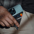 Phone Card Holder for Back of Phone, Leather Phone Wallet Stick On, Credit Card Holder for Phone Case Compatible with