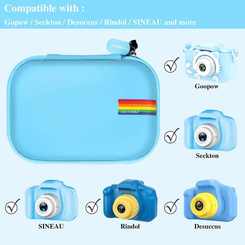Leayjeen Kids Camera Case for Goopow/SGAINUL/Gofunly/ArtCWK Video Digital Camera - Case Only for Toy Action Camera