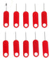 xiaopang 10pcs Sim Card Tray Pin Ejecting Removal Needle Opener Ejector For General Mobile Phone