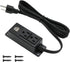 Power Strip with USB Ports, Wall Mounted Flat Plug, 2AC Outlet 2 USB, 6.56 Feet Extension Cord