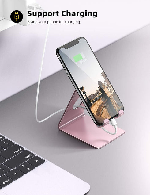 Lamicall Cell Phone Stand, Phone Cradle: Phone Dock, Holder Compatible with Phone 12 Mini 11 Pro XS Max XR X 6 6s 7 8