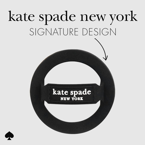 kate spade new york Magnetic Phone Grip - Black, Removable & Collapsible