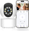 BROTEX Indoor Security Camera, 2.4GHz Wireless Camera for Baby Monitor, 360 PTZ Pet
