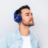 TUINYO Bluetooth Headphones Wireless, Over Ear Stereo Headset with 40H Playtime, Deep Bass, Built-in Mic - Dark Blue
