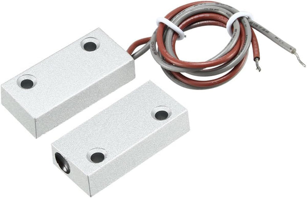 uxcell Rolling Door Contact Magnetic Reed Switch Alarm with 2 Wires for N.O. Applications MC-51