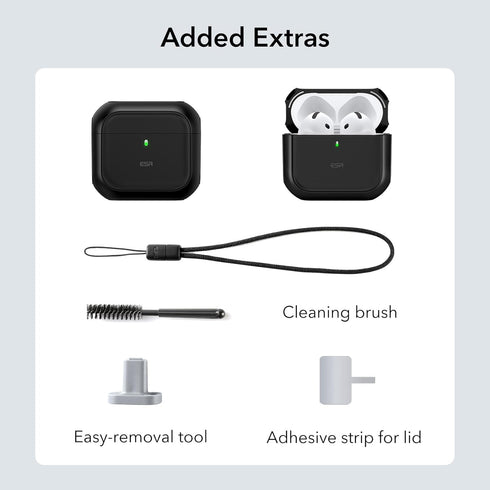 ESR for AirPods 4th Generation Case, Compatible with MagSafe, Drop Protection Cover with Lanyard, Orbit Hybrid Case