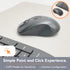 X9 Wireless USB-C Keyboard and Mouse Combo, Dual USB Port Compatibility, Versatile Wireless Set with 8" Phone Stand and