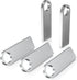 ABLAZE 8GB Flash Drive 5 Pack - Metal USB 2.0 Thumb Drives with Keychains, Sliver Pendrive
