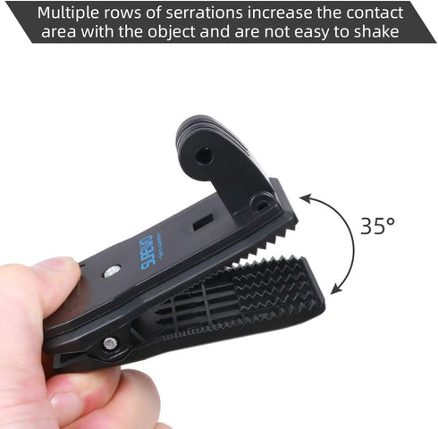 SUREWO Backpack Strap Mount Quick Clip, Compatible with GoPro Hero 12/11/10/9/8/7/6(2018)/5, DJI Osmo Action
