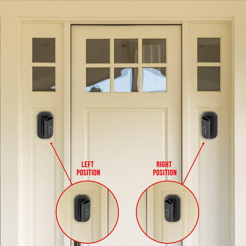Wasserstein Horizontal Adjustable Angle Mount & Wall Plate - Compatible with Ring Video Doorbell (Wired)