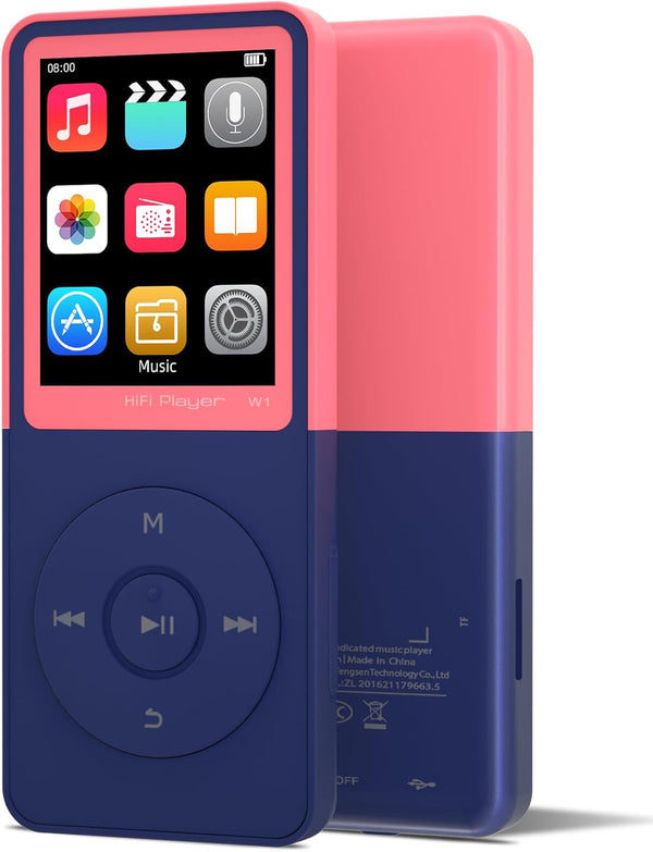 GOPOSOO MP3 Player with Bluetooth Portable Bluetooth Mp3 Music Player,EQ,Breakpoint Play,Shuffle/Repeat,Music by Artist/Album/Style,FM