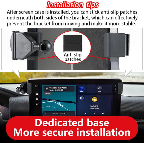 LUNQIN 2025 2026 Car Phone Holder for Ford Explorer Auto Accessories Navigation Bracket Interior Screen Decoration Dash