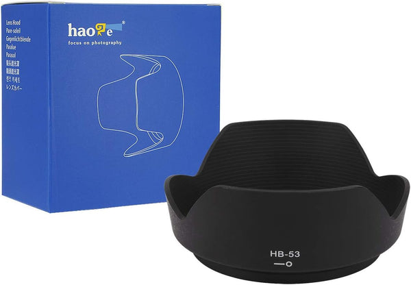 Haoge Bayonet Lens Hood for Nikon Nikkor AF-S 24-120mm f4G ED VR, Replaces Nikon HB-53