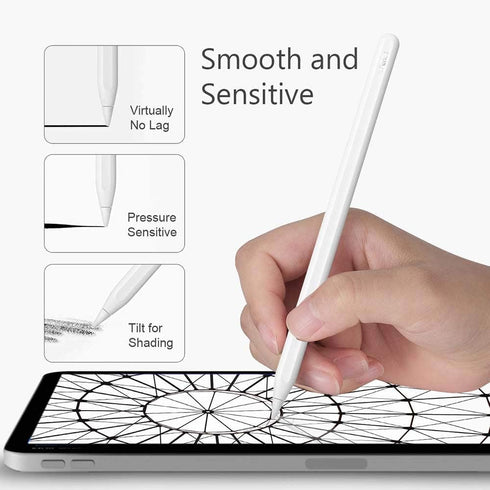 MJKOR 1st 2nd (4 Soft Noise Reducing Tip Replacement Compatible with Apple Pencil & Generation PCS)