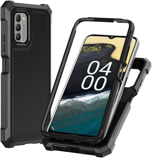 Nokia C300/G100 Case with Screen Protector, Full Body Protection for Nokia C300 N155DL & G100 N150DL, Frosted PC & TPU,