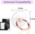 Cell Phone Ring Holder, 360° Rotation Transparent Finger Ring Kickstand, Clear Compatible with Most Phones, 2 Silver +