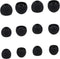 ALXCD Silicone Eartips for Senso Anker T10 Earbuds, 6 Pairs S/M/L Replacement Tips, Black