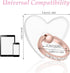 HJZHII 4PCS Setting 360 180 Transparent Cell Phone Ring, Diamond Cell Phone Rings Holder Stand Phones Case Ring Holders