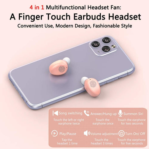 IHAO Sport Bluetooth Headphones Wireless Earphones with Mic, 4 in 1 Multifunctional Flashlight, HiFi Bass Stereo Sound,