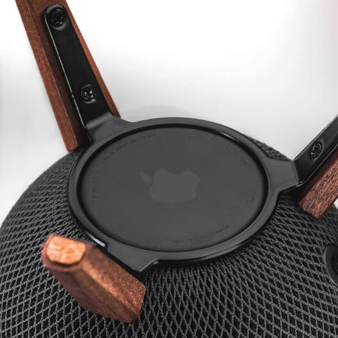 Real Wood Tripod for HomePod Mini, Black Walnut