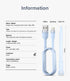 Ringke USB A to Lightning Charger Cable (2M / 6.56 FT) for Fast Charging, High Speed Data Transfer, Compatible with