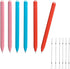 Replacement Stylus Drawing Pen for LCD Writing Tablets - 6 Elastic Lanyards, Colorful Stylus Pen for Kids Drawing