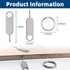 BELIEFLUO 2 Reset Pcs Universal SIM Card Removal Tool Tray Ejector Pin and Alro Nest Doorbell Security Removal Tool