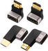 AIMHDUTY 8K HDMI Eblow 4-Pack HDMI Right Angle Adapter 90 and 270 Degree