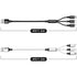 3 in 1 Fast Charger Cable 3A, Multi USB Connector for Phone 12, 11 Pro, Samsung Galaxy, 4FT/2Pack (Charging Only)