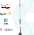 BINGFU 4G 7dBi (2-Pack) 4G LTE Magnetic Base MIMO SMA Male Antenna Compatible with LTE Wireless CPE Router Hotspot