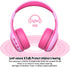 gorsun Bluetooth Kids Headphones with Microphone, 85dB Volume Limited Hearing Protection, Stereo Over-Ear Headphones