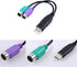 UCEC PS/2 to USB Adapter Converter for PS2 Keyboard and Mouse