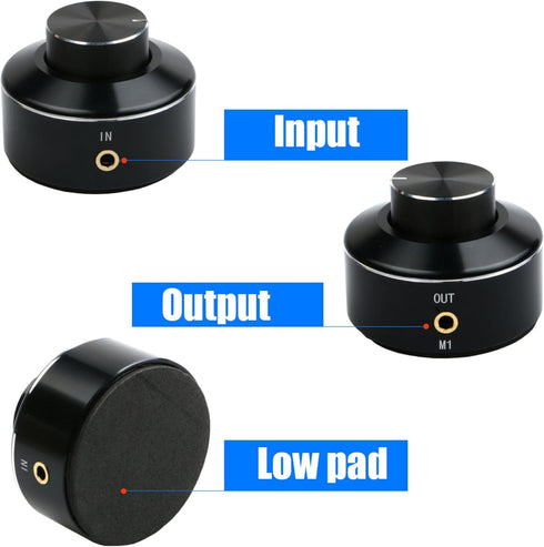 Premium Aluminium Mini Volume Control Knob, 3.5mm Audio Control for Headphones, Speakers & More