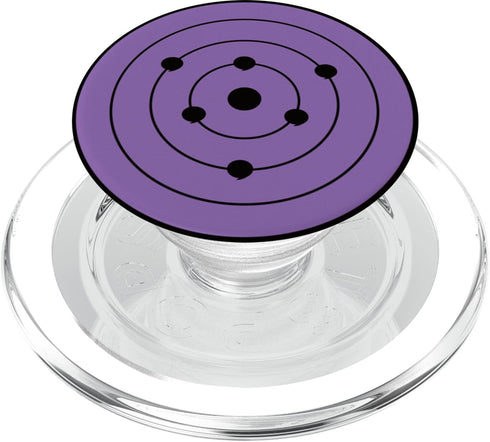 Anime Style Japanese Manga Comic Pattern PopSockets PopGrip for MagSafe, Black Purple Design