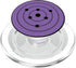 Anime Style Japanese Manga Comic Pattern PopSockets PopGrip for MagSafe, Black Purple Design
