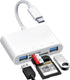 USB C SD Card Reader: For Mac/MacBook/iPad/iPhone 15 Pro WNXSLOAD with Dual Card Slots & USB Ports, 4 in 1 Memory Card