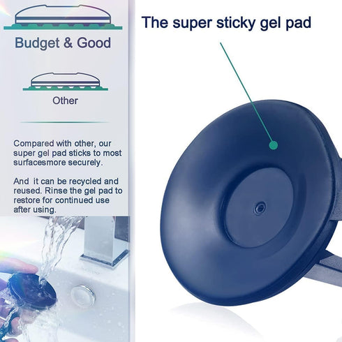 Phone Mount for Car Dash & Windshield - Industrial-Strength Sticky Gel Suction Cup for All Cellphones