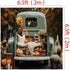 Kate 6.5x6.5ft/2x2m Autumn Truck Pumpkin Digital Printed Backdrop for Photo Studio Props